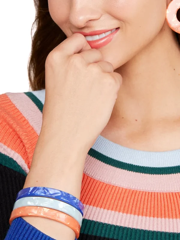 All-Over Acetate Bangle Bracelet | ZENZII Outlet