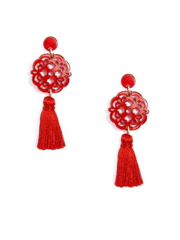 Allure Tassel Drop Earring | ZENZII Discount