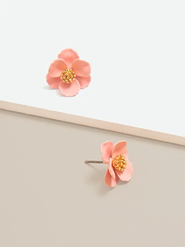 Amelia Mini Flower Stud Earring | ZENZII Sale
