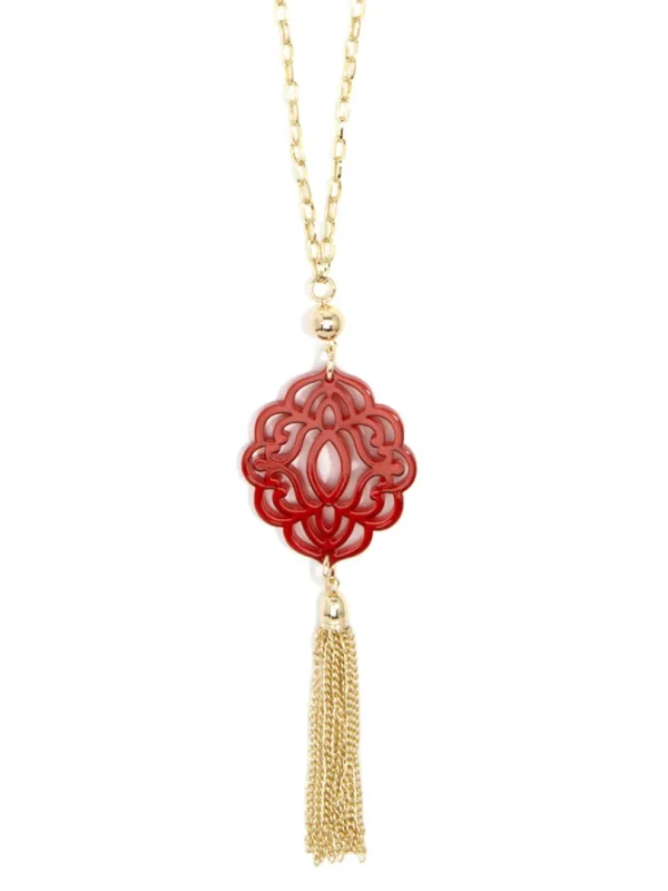 Baroque Tassel Necklace | ZENZII Outlet