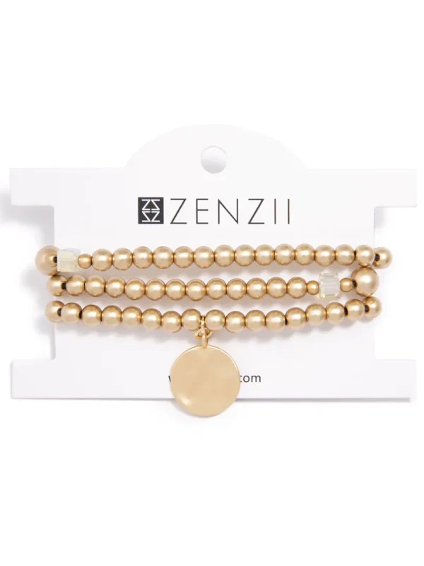 Beaded Metallic Layers Wrap Bracelet | ZENZII Best