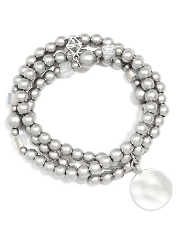 Beaded Metallic Layers Wrap Bracelet | ZENZII Best