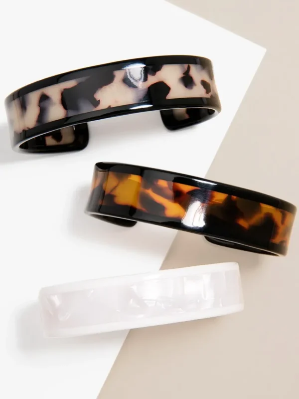Classic Skinny Tortoise Cuff Bracelet | ZENZII Clearance