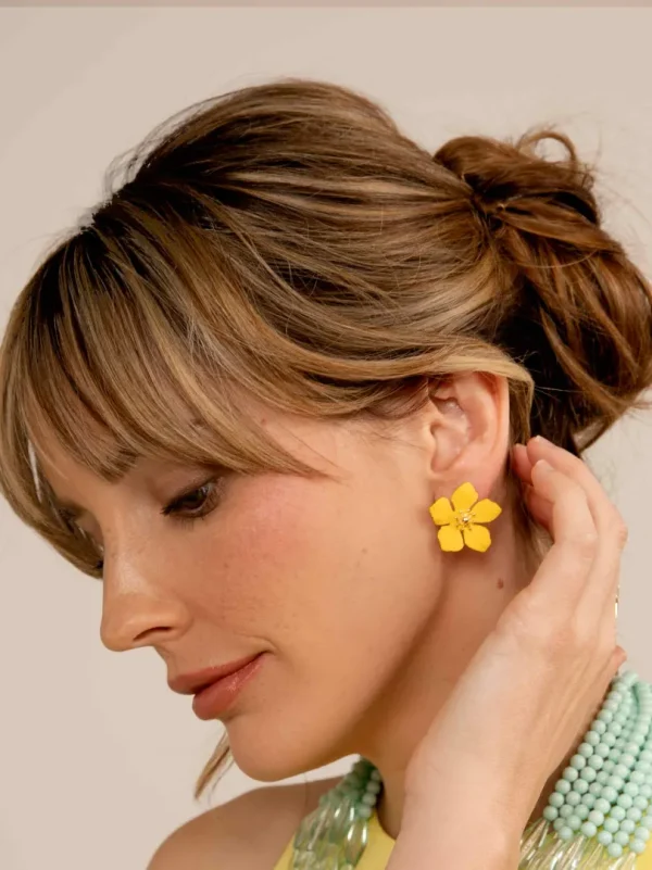 Eve Flower Stud Earring | ZENZII Discount