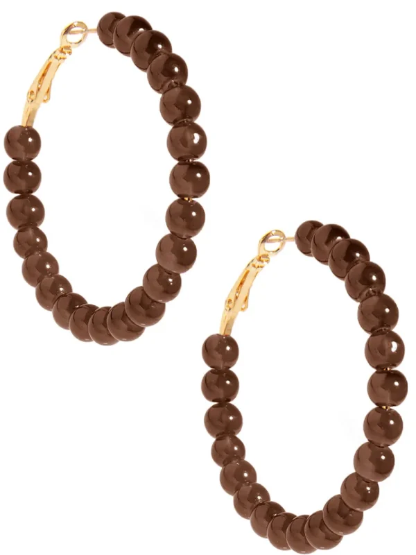 Layla Beaded Hoop Earring | ZENZII Fashion