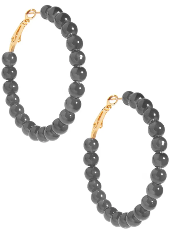 Layla Beaded Hoop Earring | ZENZII Fashion