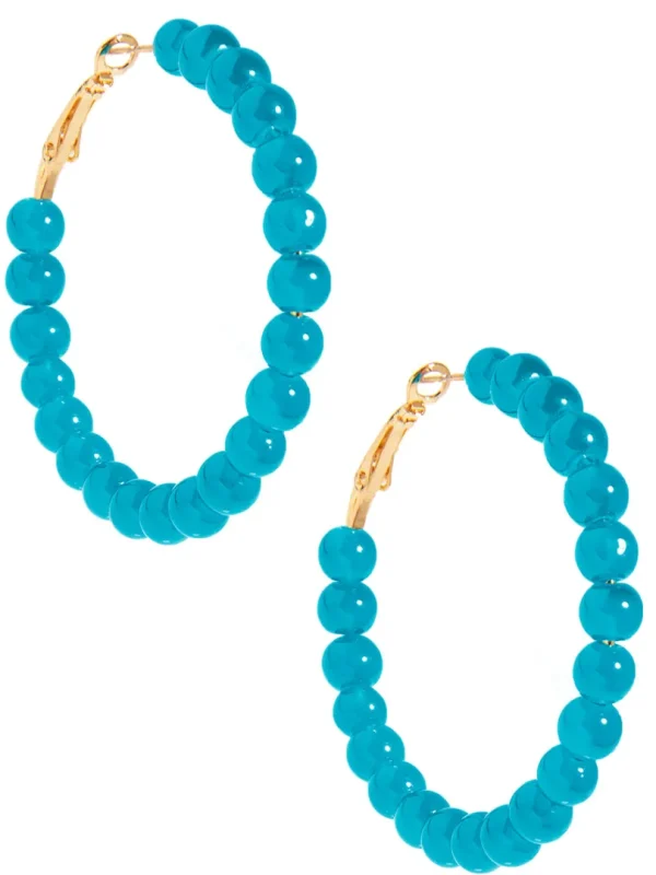 Layla Beaded Hoop Earring | ZENZII Fashion