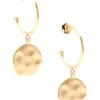 Medallion Charm Hoop Earring | ZENZII Discount