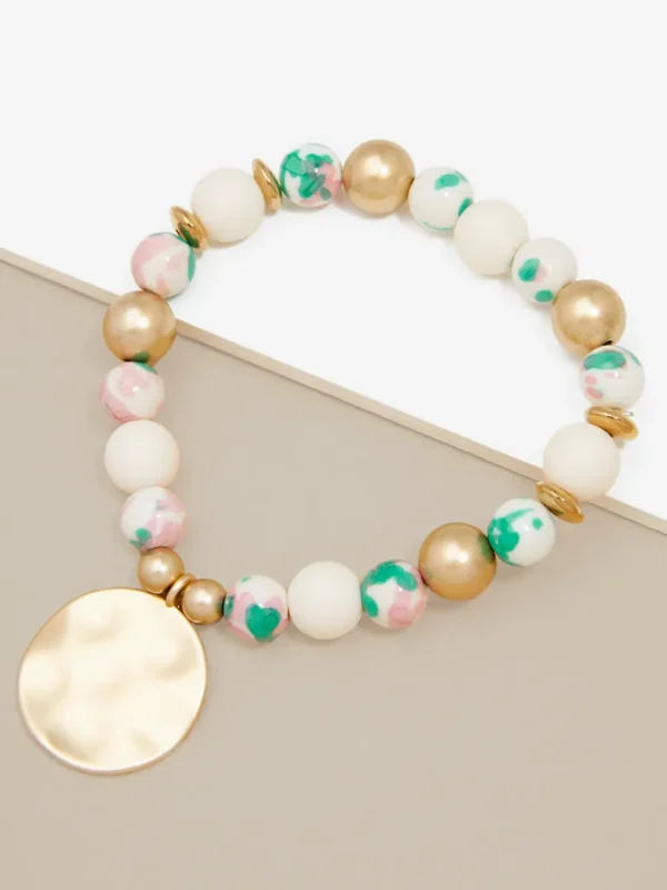 Nora Medallion Charm Bracelet | ZENZII Discount