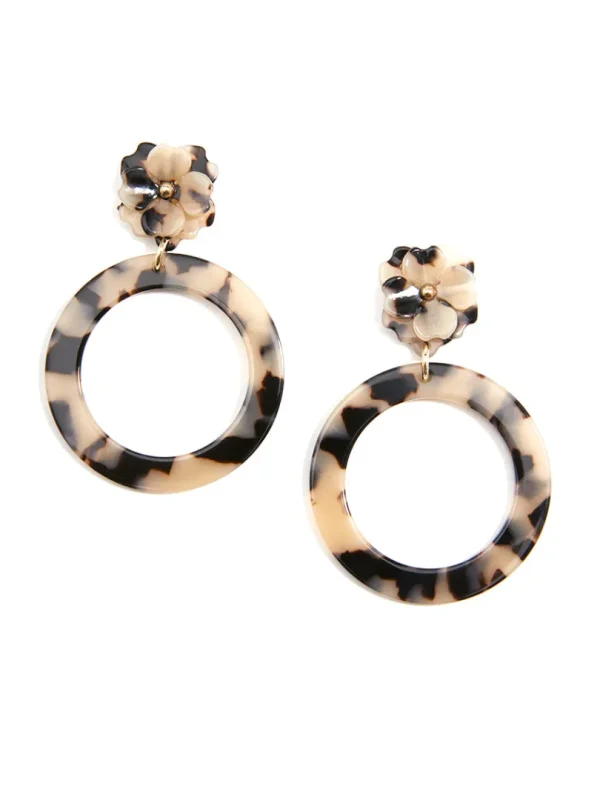 Open Circle Tortoise Earring | ZENZII Discount