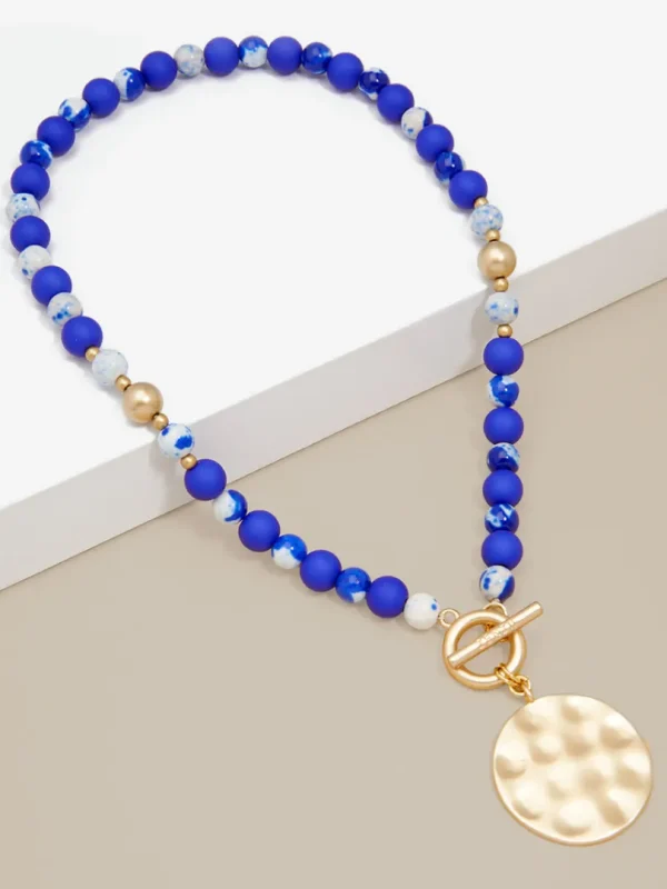 Rachel Beaded Charm Necklace | ZENZII Hot