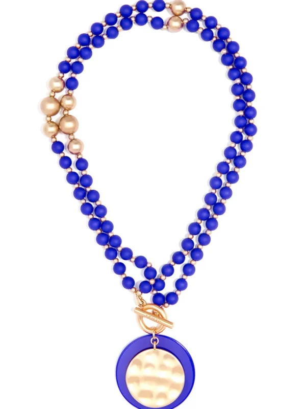 Resin And Matte Coin Beaded Long Necklace | ZENZII Best